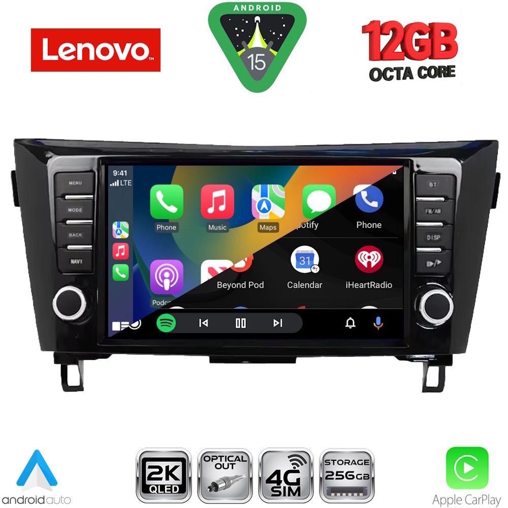 LENOVO SSZ 12467_CPA (9inc) MULTIMEDIA TABLET for NISSAN QASHQAI - XTRAIL mod. 2014-2021 LENOVO SSZ 12467_CPA (9inc) MULTIMEDIA TABLET for NISSAN QASHQAI - XTRAIL mod. 2014-2021