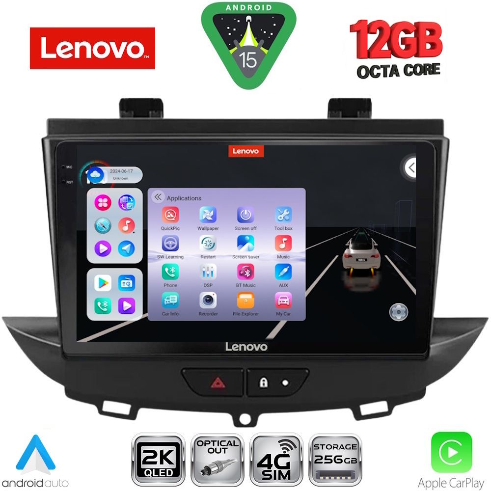 LENOVO SSZ 12490_CPA (9inc) MULTIMEDIA TABLET for OPEL CROSSLAND – GRANDLAND mod. 2017-2025 LENOVO SSZ 12490_CPA (9inc) MULTIMEDIA TABLET for OPEL CROSSLAND – GRANDLAND mod. 2017-2025