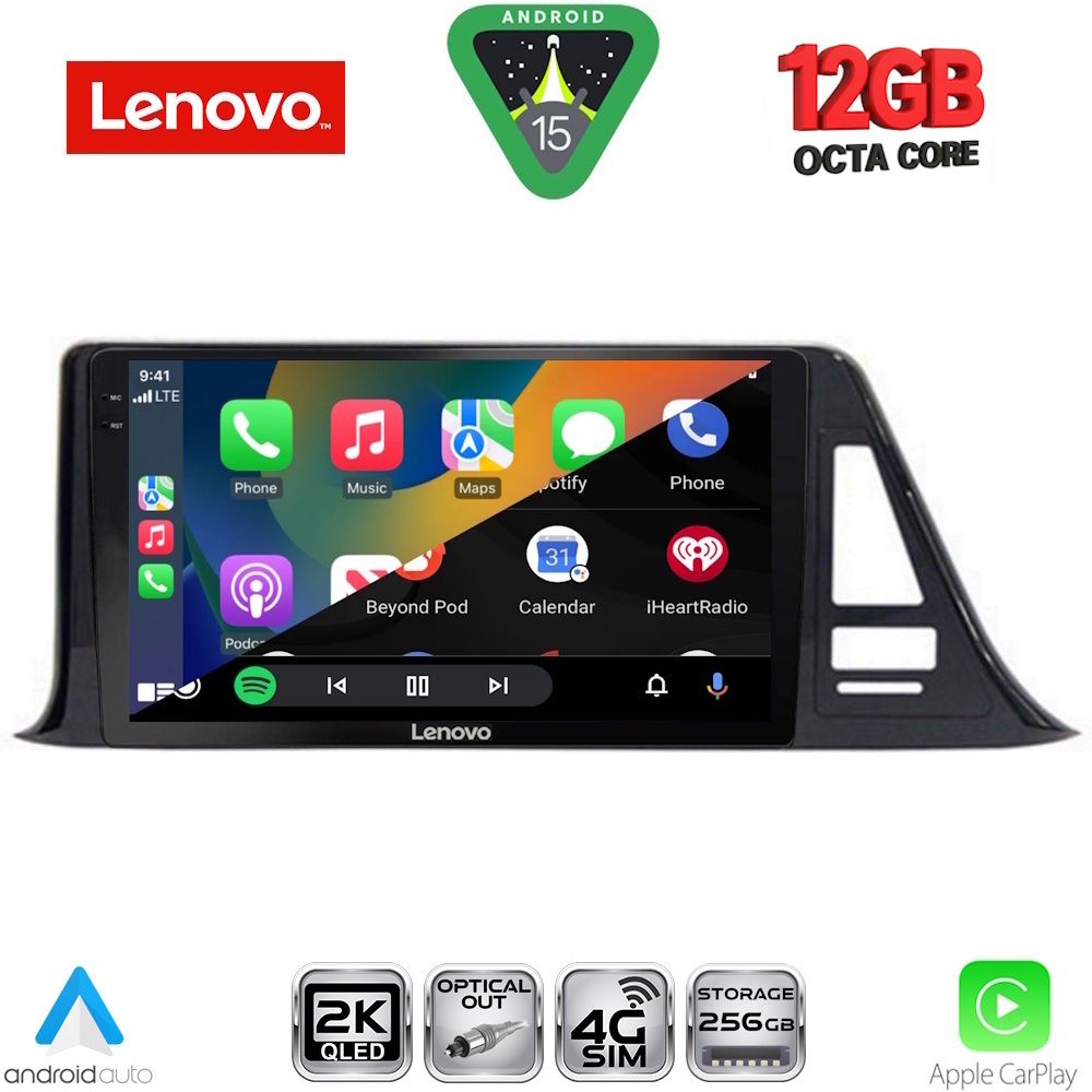 LENOVO SSZ 12709_CPA (9inc) MULTIMEDIA TABLET for TOYOTA CH-R mod. 2017-2023 LENOVO SSZ 12709_CPA (9inc) MULTIMEDIA TABLET for TOYOTA CH-R mod. 2017-2023