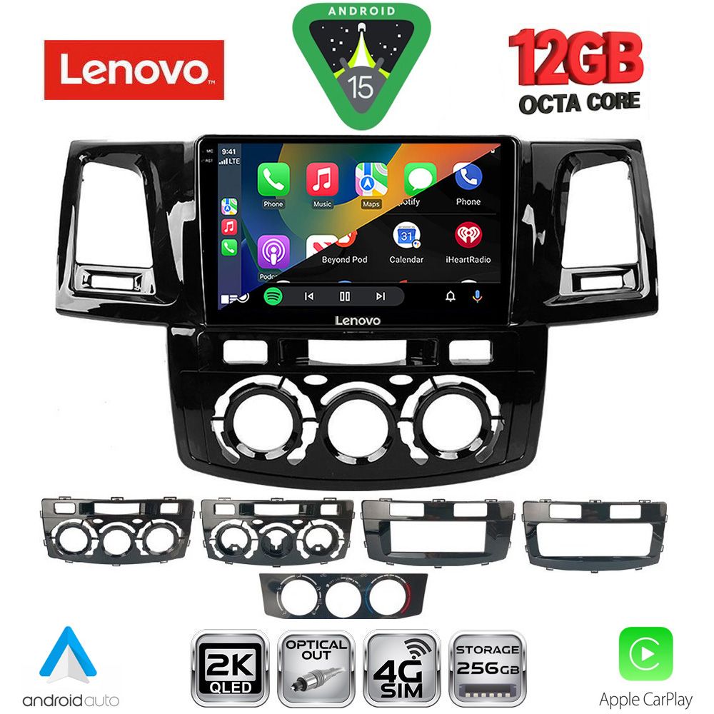 LENOVO SSZ 12720_CPA (9inc) MULTIMEDIA TABLET for TOYOTA HILUX mod. 2005-2016 LENOVO SSZ 12720_CPA (9inc) MULTIMEDIA TABLET for TOYOTA HILUX mod. 2005-2016