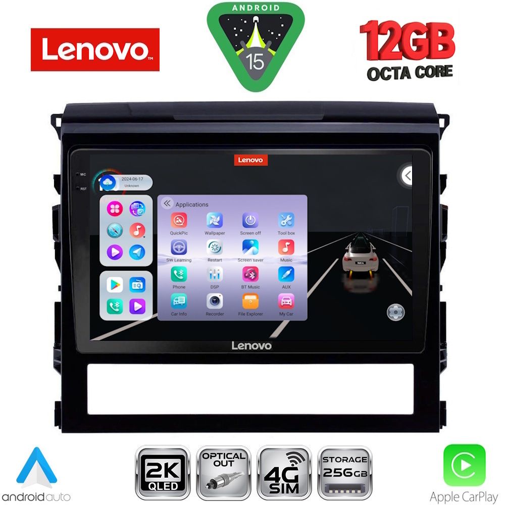 LENOVO SSZ 12725_CPA (9inc) MULTIMEDIA TABLET for TOYOTA LANDCRUISER mod. 2016-2019 LENOVO SSZ 12725_CPA (9inc) MULTIMEDIA TABLET for TOYOTA LANDCRUISER mod. 2016-2019