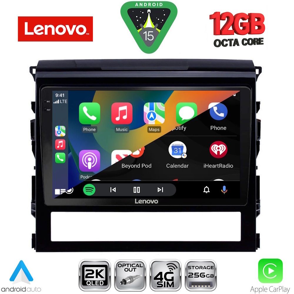 LENOVO SSZ 12725_CPA (9inc) MULTIMEDIA TABLET for TOYOTA LANDCRUISER mod. 2016-2019 LENOVO SSZ 12725_CPA (9inc) MULTIMEDIA TABLET for TOYOTA LANDCRUISER mod. 2016-2019