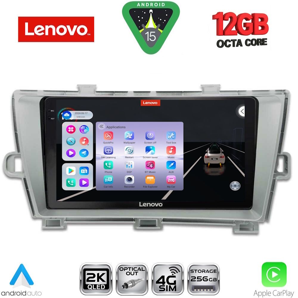 LENOVO SSZ 12726SL_CPA (9inc) MULTIMEDIA TABLET for TOYOTA PRIUS mod. 2009-2015 (SILVER) LENOVO SSZ 12726SL_CPA (9inc) MULTIMEDIA TABLET for TOYOTA PRIUS mod. 2009-2015 (SILVER)