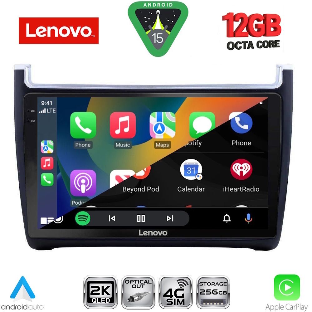 LENOVO SSZ 12757_CPA (9inc) MULTIMEDIA TABLET for VW POLO mod. 2014-2017 LENOVO SSZ 12757_CPA (9inc) MULTIMEDIA TABLET for VW POLO mod. 2014-2017
