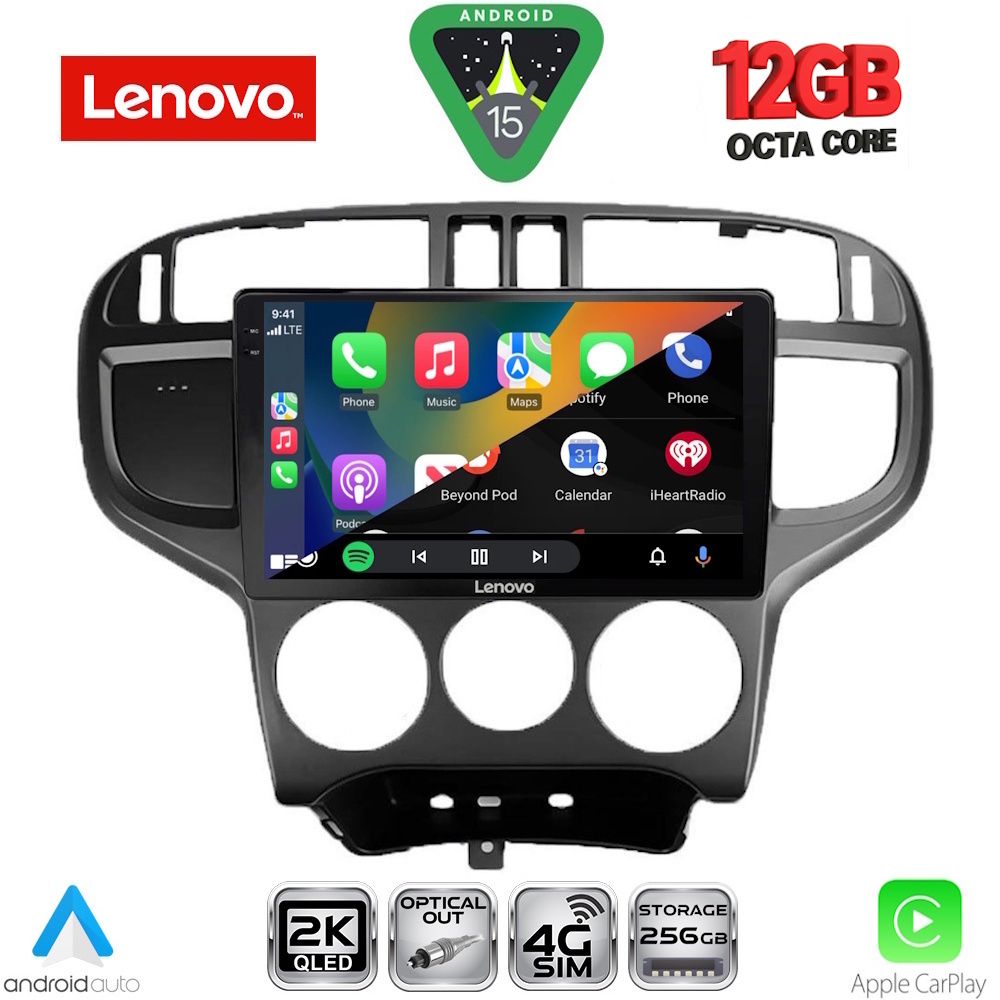 LENOVO SSZ 12240_CPA (9inc) MULTIMEDIA TABLET for HYUNDAI MATRIX mod. 2001-2010 LENOVO SSZ 12240_CPA (9inc) MULTIMEDIA TABLET for HYUNDAI MATRIX mod. 2001-2010