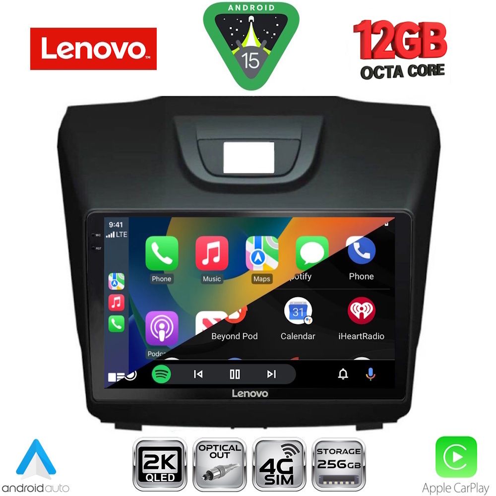 LENOVO SSZ 12255_CPA (9inc) MULTIMEDIA TABLET for ISUZU DMAX mod. 2012-2020 LENOVO SSZ 12255_CPA (9inc) MULTIMEDIA TABLET for ISUZU DMAX mod. 2012-2020