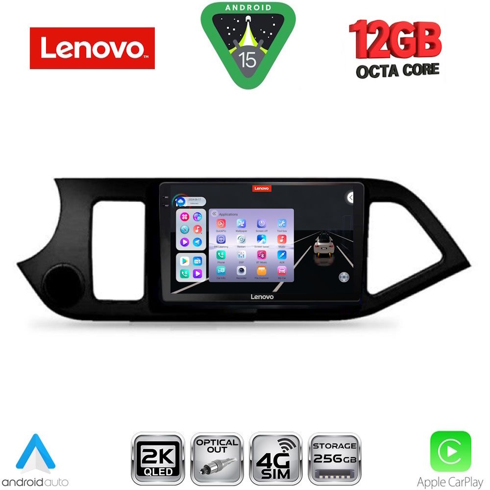 LENOVO SSZ 12308_CPA (9inc) MULTIMEDIA TABLET for KIA PICANTO mod. 2011-2017 LENOVO SSZ 12308_CPA (9inc) MULTIMEDIA TABLET for KIA PICANTO mod. 2011-2017