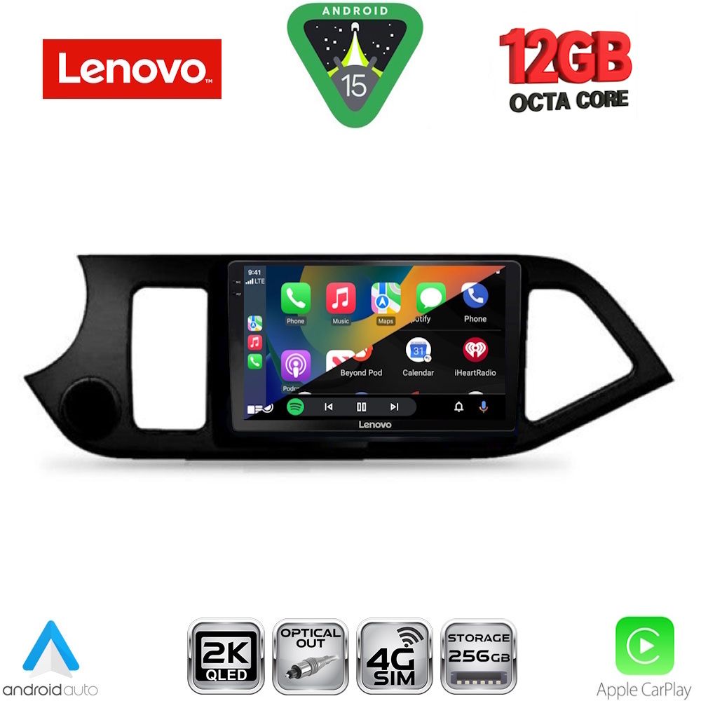 LENOVO SSZ 12308_CPA (9inc) MULTIMEDIA TABLET for KIA PICANTO mod. 2011-2017 LENOVO SSZ 12308_CPA (9inc) MULTIMEDIA TABLET for KIA PICANTO mod. 2011-2017
