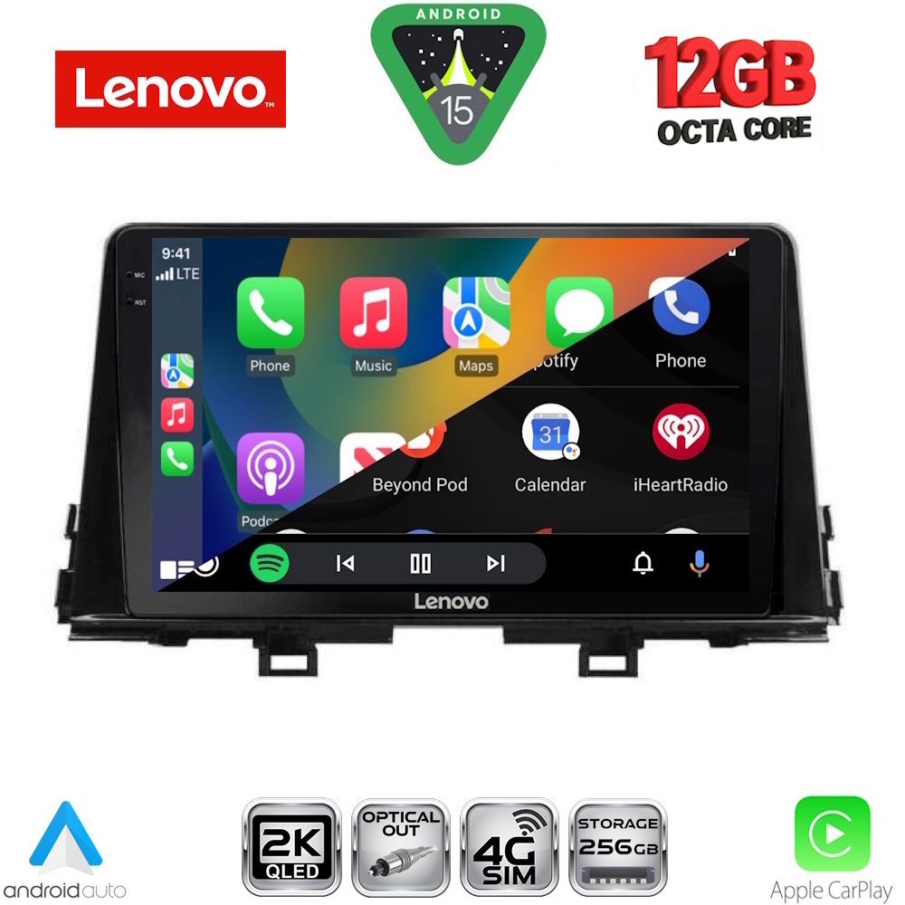 LENOVO SSZ 12309_CPA (9inc) MULTIMEDIA TABLET for KIA PICANTO mod. 2017-2021 LENOVO SSZ 12309_CPA (9inc) MULTIMEDIA TABLET for KIA PICANTO mod. 2017-2021