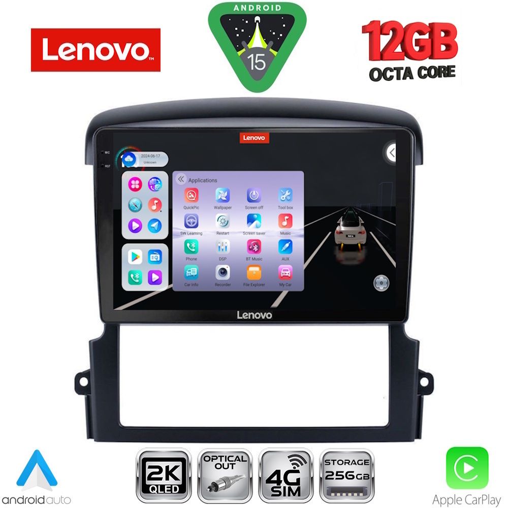 LENOVO SSZ 12317_CPA (9inc) MULTIMEDIA TABLET for KIA SORENTO mod. 2006-2009 LENOVO SSZ 12317_CPA (9inc) MULTIMEDIA TABLET for KIA SORENTO mod. 2006-2009