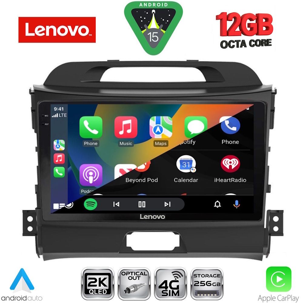 LENOVO SSZ 12325_CPA (9inc) MULTIMEDIA TABLET for KIA SPORTAGE mod. 2010-2015 LENOVO SSZ 12325_CPA (9inc) MULTIMEDIA TABLET for KIA SPORTAGE mod. 2010-2015