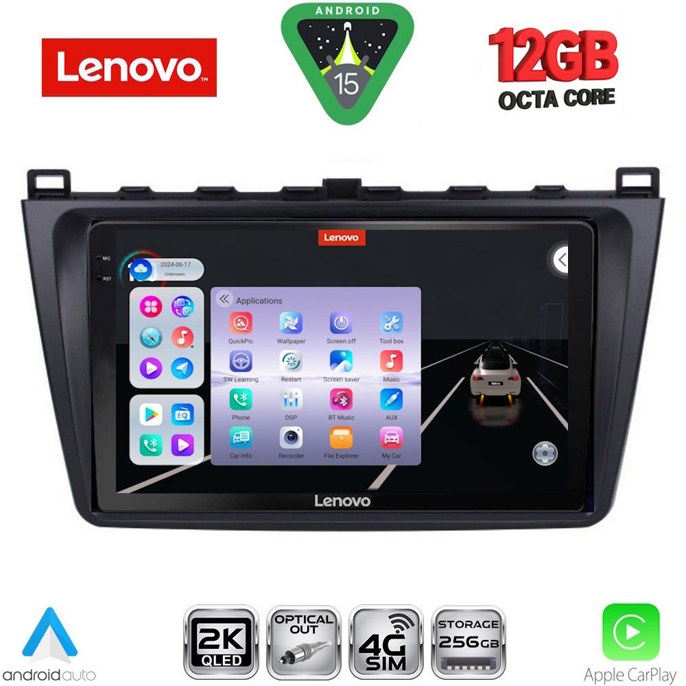 LENOVO SSZ 12377_CPA (9inc) MULTIMEDIA TABLET for MAZDA 6 mod. 2008-2012 LENOVO SSZ 12377_CPA (9inc) MULTIMEDIA TABLET for MAZDA 6 mod. 2008-2012