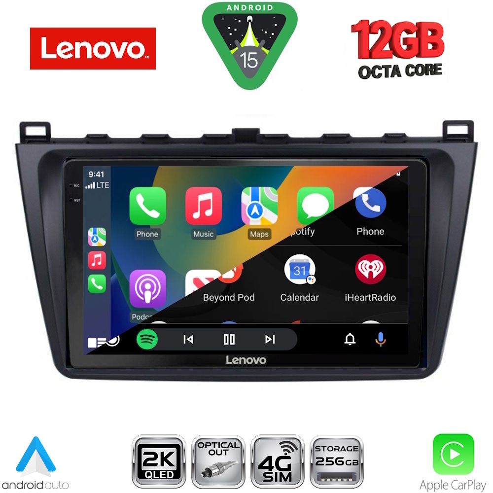 LENOVO SSZ 12377_CPA (9inc) MULTIMEDIA TABLET for MAZDA 6 mod. 2008-2012 LENOVO SSZ 12377_CPA (9inc) MULTIMEDIA TABLET for MAZDA 6 mod. 2008-2012