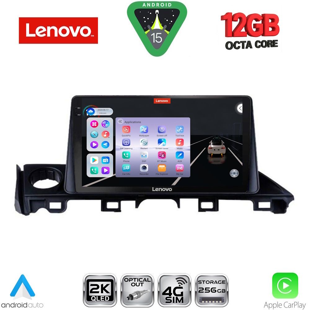 LENOVO SSZ 12379_CPA (9inc) MULTIMEDIA TABLET for MAZDA 6 mod. 2017-2020 LENOVO SSZ 12379_CPA (9inc) MULTIMEDIA TABLET for MAZDA 6 mod. 2017-2020