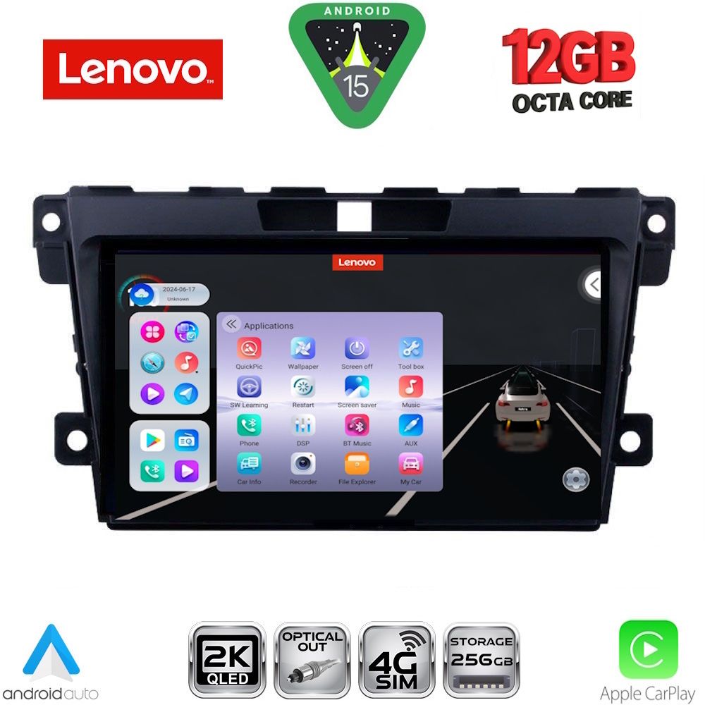 LENOVO SSZ 12389_CPA (9inc) MULTIMEDIA TABLET for MAZDA CX7 mod. 2006-2012 LENOVO SSZ 12389_CPA (9inc) MULTIMEDIA TABLET for MAZDA CX7 mod. 2006-2012
