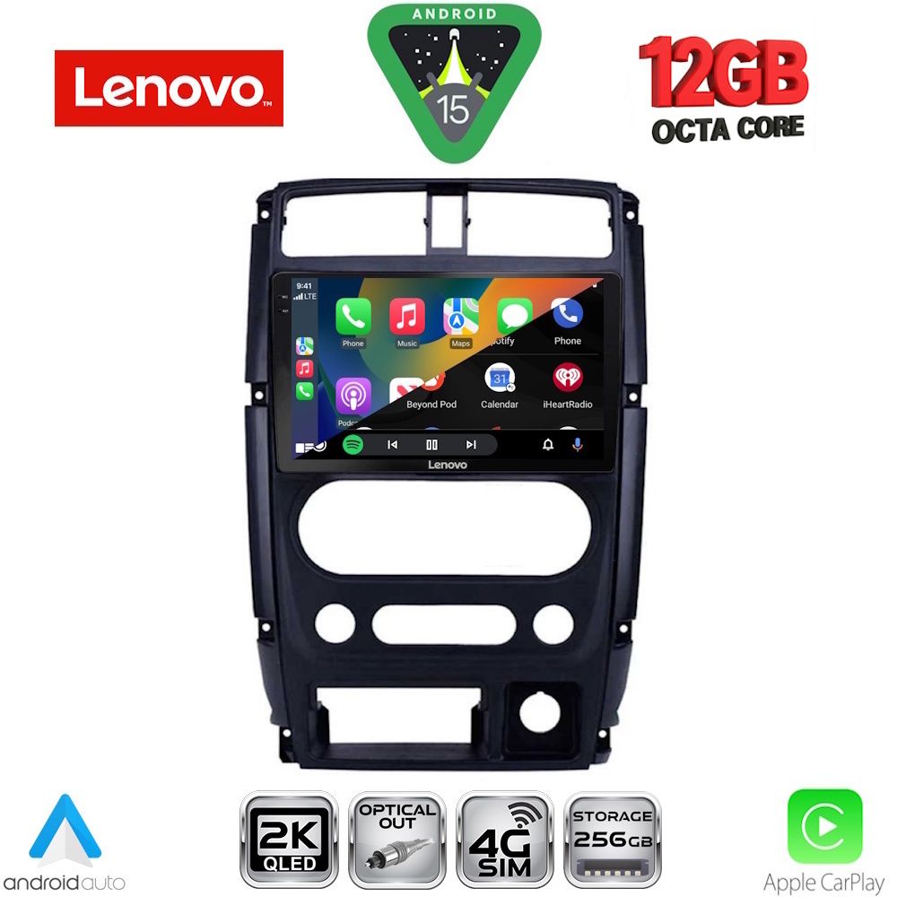 LENOVO SSZ 12678_CPA (9inc) MULTIMEDIA TABLET for SUZUKI JIMNY mod. 2007-2017 LENOVO SSZ 12678_CPA (9inc) MULTIMEDIA TABLET for SUZUKI JIMNY mod. 2007-2017