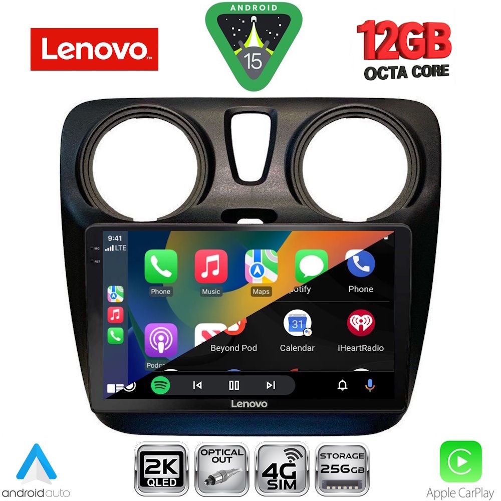 LENOVO SSZ 12112_CPA (9inc) MULTIMEDIA TABLET for DACIA DOKKER mod. 2012-2022 LENOVO SSZ 12112_CPA (9inc) MULTIMEDIA TABLET for DACIA DOKKER mod. 2012-2022