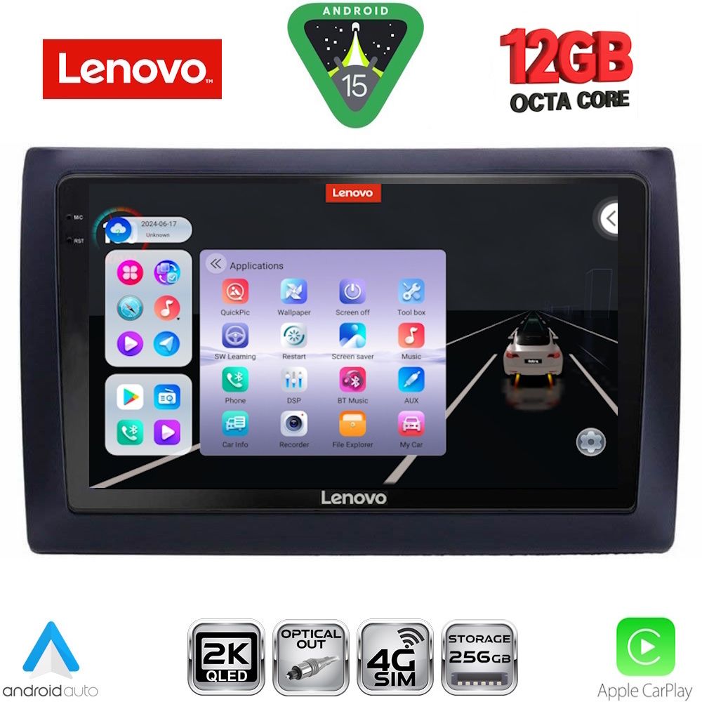 LENOVO SSZ 12145_CPA (9inc) MULTIMEDIA TABLET for FIAT STILO mod. 2001-2007 LENOVO SSZ 12145_CPA (9inc) MULTIMEDIA TABLET for FIAT STILO mod. 2001-2007