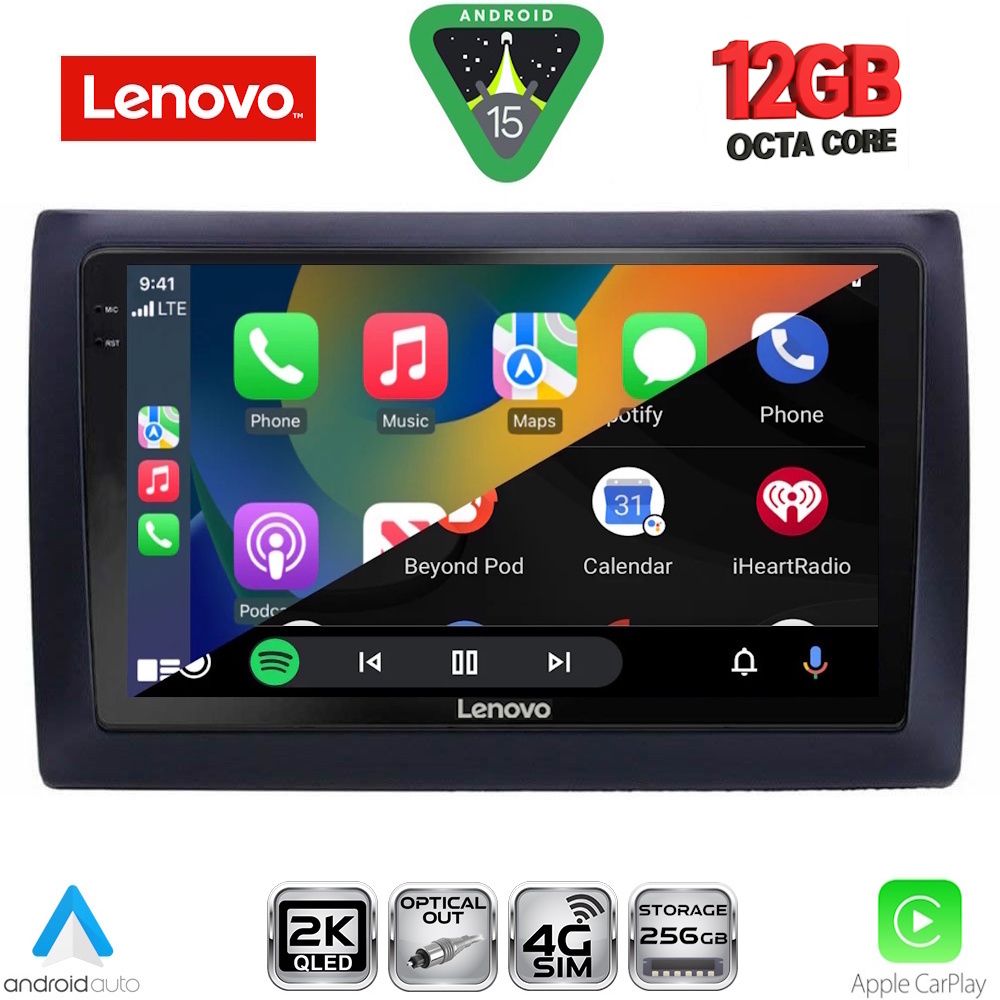 LENOVO SSZ 12145_CPA (9inc) MULTIMEDIA TABLET for FIAT STILO mod. 2001-2007 LENOVO SSZ 12145_CPA (9inc) MULTIMEDIA TABLET for FIAT STILO mod. 2001-2007