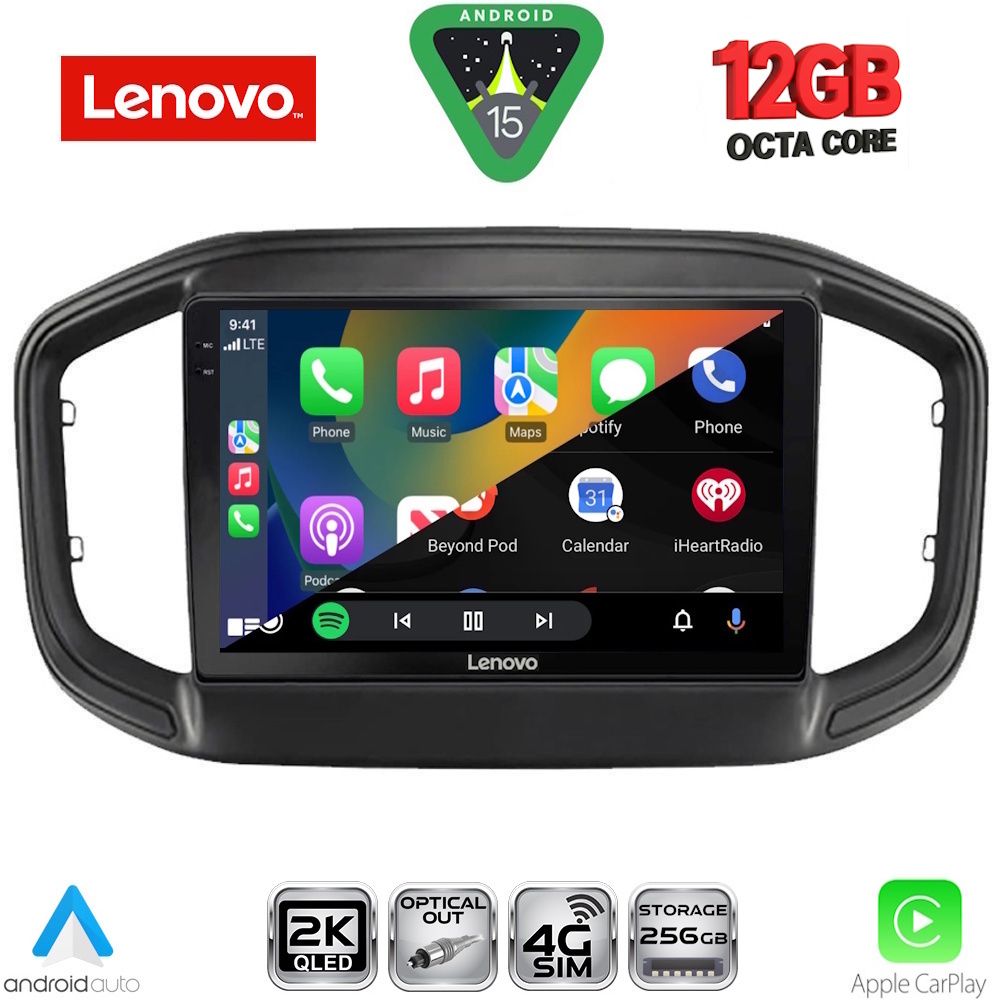 LENOVO SSZ 12147_CPA (9inc) MULTIMEDIA TABLET for FIAT STRADA mod. 2020-2026 LENOVO SSZ 12147_CPA (9inc) MULTIMEDIA TABLET for FIAT STRADA mod. 2020-2026
