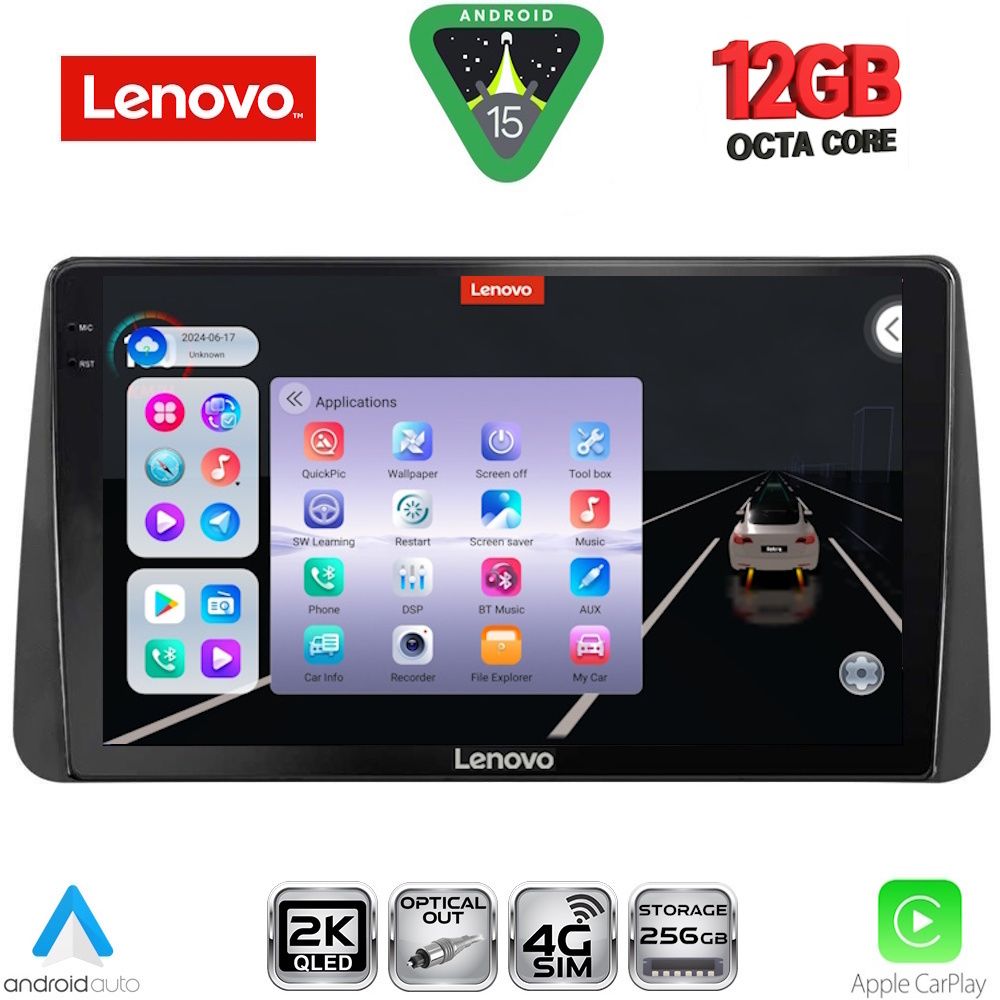 LENOVO SSZ 12149_CPA DASH (9inc) MULTIMEDIA TABLET for FIAT TIPO mod. 2018-2023 LENOVO SSZ 12149_CPA DASH (9inc) MULTIMEDIA TABLET for FIAT TIPO mod. 2018-2023