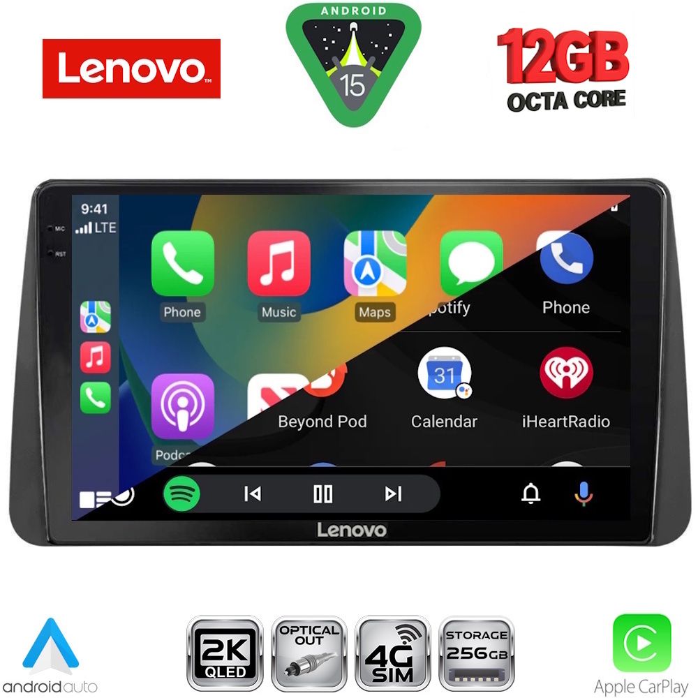 LENOVO SSZ 12149_CPA DASH (9inc) MULTIMEDIA TABLET for FIAT TIPO mod. 2018-2023 LENOVO SSZ 12149_CPA DASH (9inc) MULTIMEDIA TABLET for FIAT TIPO mod. 2018-2023
