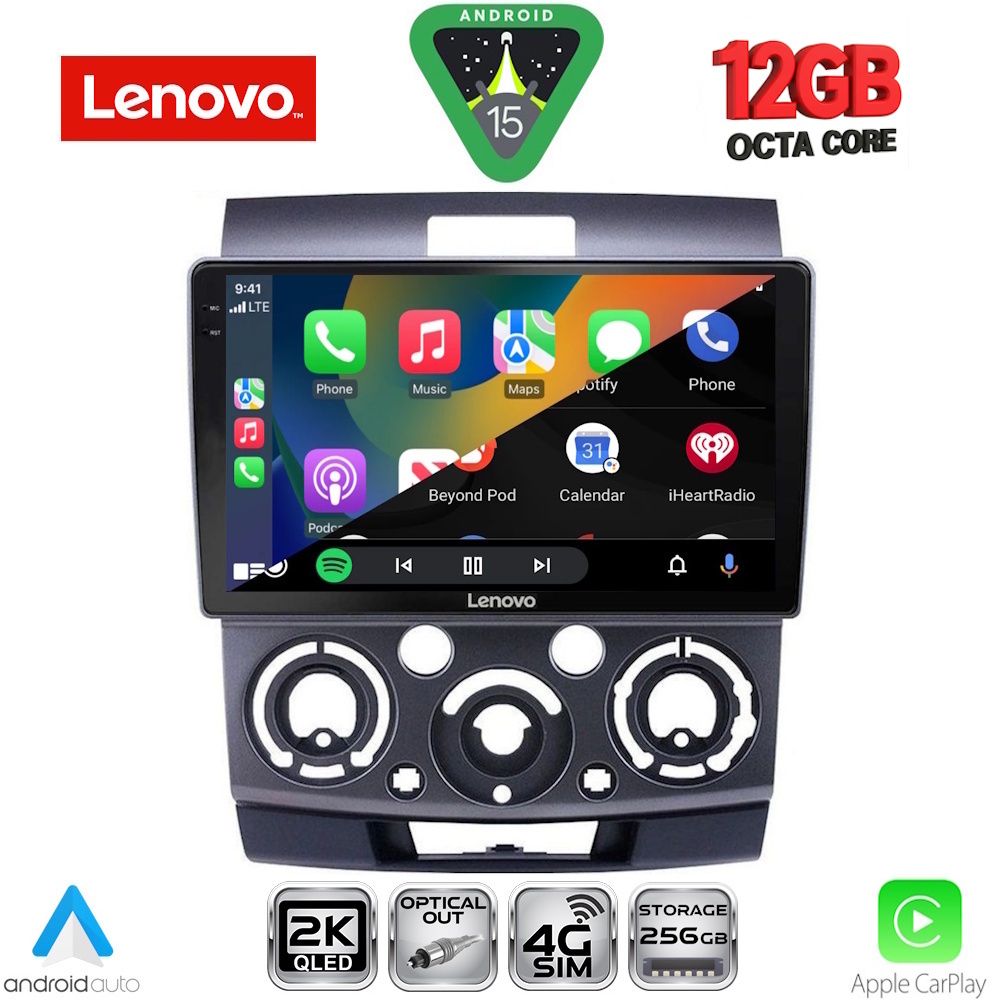 LENOVO SSZ 12170_CPA (9inc) MULTIMEDIA TABLET for FORD RANGER | MAZDA BT50 mod. 2006-2011 LENOVO SSZ 12170_CPA (9inc) MULTIMEDIA TABLET for FORD RANGER | MAZDA BT50 mod. 2006-2011