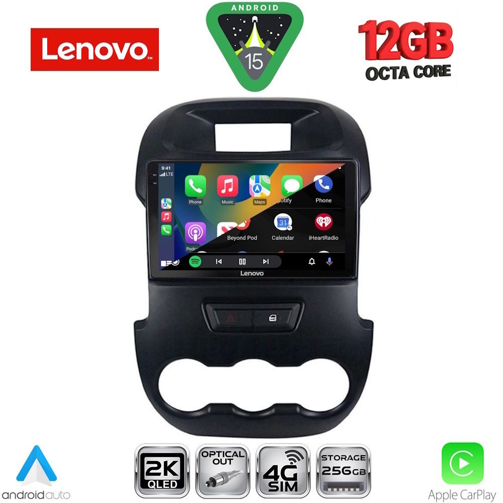 LENOVO SSZ 12171_CPA (9inc) MULTIMEDIA TABLET for FORD RANGER mod. 2011-2015 LENOVO SSZ 12171_CPA (9inc) MULTIMEDIA TABLET for FORD RANGER mod. 2011-2015