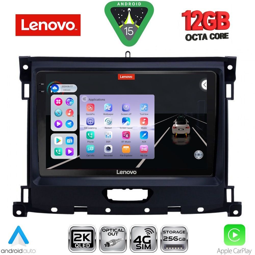 LENOVO SSZ 12173_CPA (9inc) MULTIMEDIA TABLET for FORD RANGER mod. 2018-2023 LENOVO SSZ 12173_CPA (9inc) MULTIMEDIA TABLET for FORD RANGER mod. 2018-2023