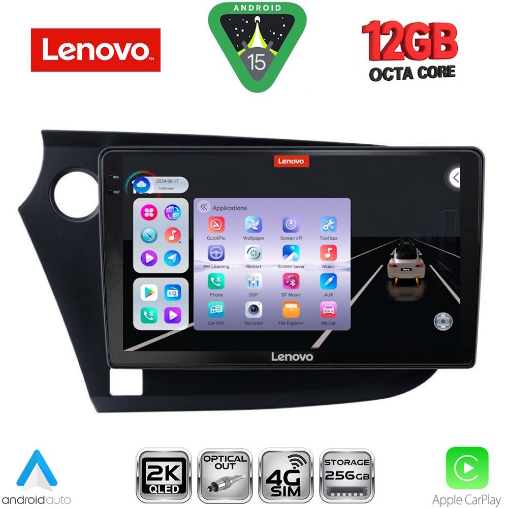 LENOVO SSZ 12205_CPA (9inc) MULTIMEDIA TABLET for HONDA INSIGHT mod. 2009-2014 LENOVO SSZ 12205_CPA (9inc) MULTIMEDIA TABLET for HONDA INSIGHT mod. 2009-2014