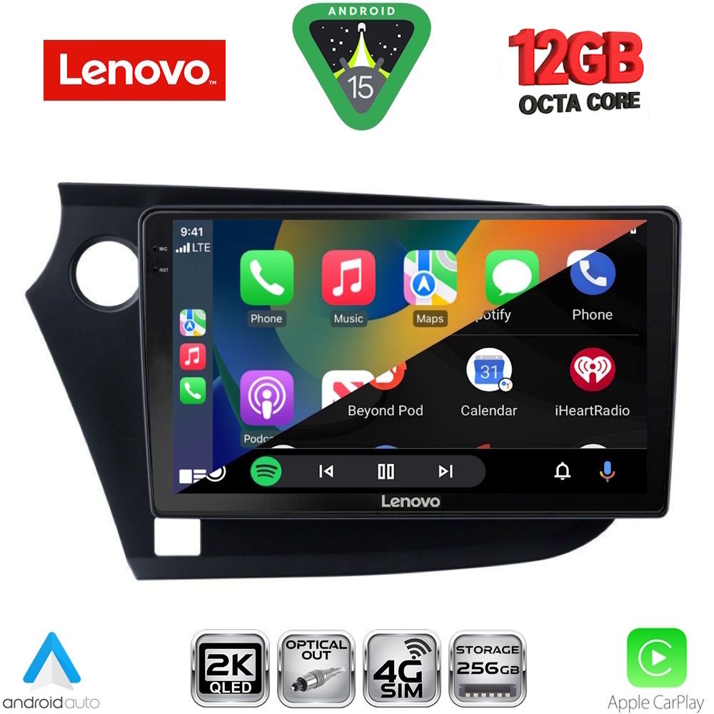 LENOVO SSZ 12205_CPA (9inc) MULTIMEDIA TABLET for HONDA INSIGHT mod. 2009-2014 LENOVO SSZ 12205_CPA (9inc) MULTIMEDIA TABLET for HONDA INSIGHT mod. 2009-2014