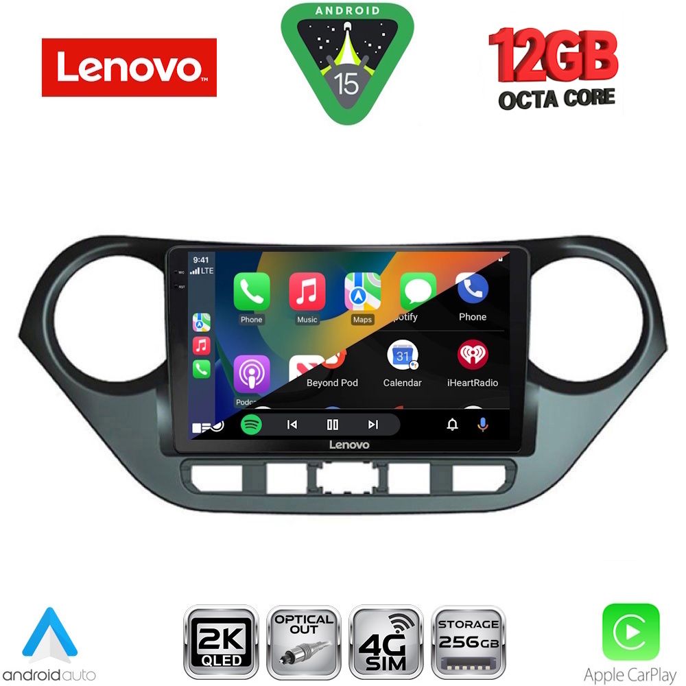 LENOVO SSZ 12224_CPA (9inc) MULTIMEDIA TABLET for HYUNDAI i10 mod. 2014-2020 LENOVO SSZ 12224_CPA (9inc) MULTIMEDIA TABLET for HYUNDAI i10 mod. 2014-2020