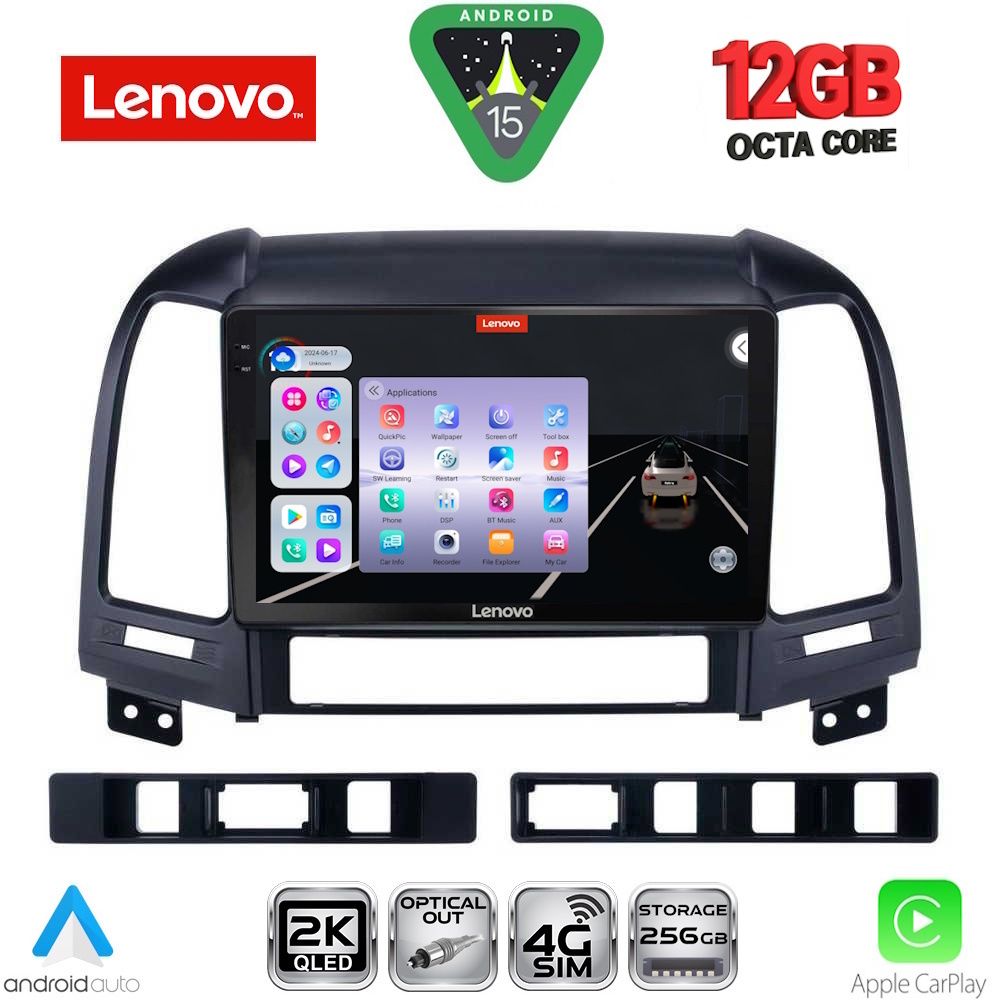 LENOVO SSZ 12239_CPA (9inc) MULTIMEDIA TABLET for HYUNDAI SANTA FE mod. 2005-2013 LENOVO SSZ 12239_CPA (9inc) MULTIMEDIA TABLET for HYUNDAI SANTA FE mod. 2005-2013