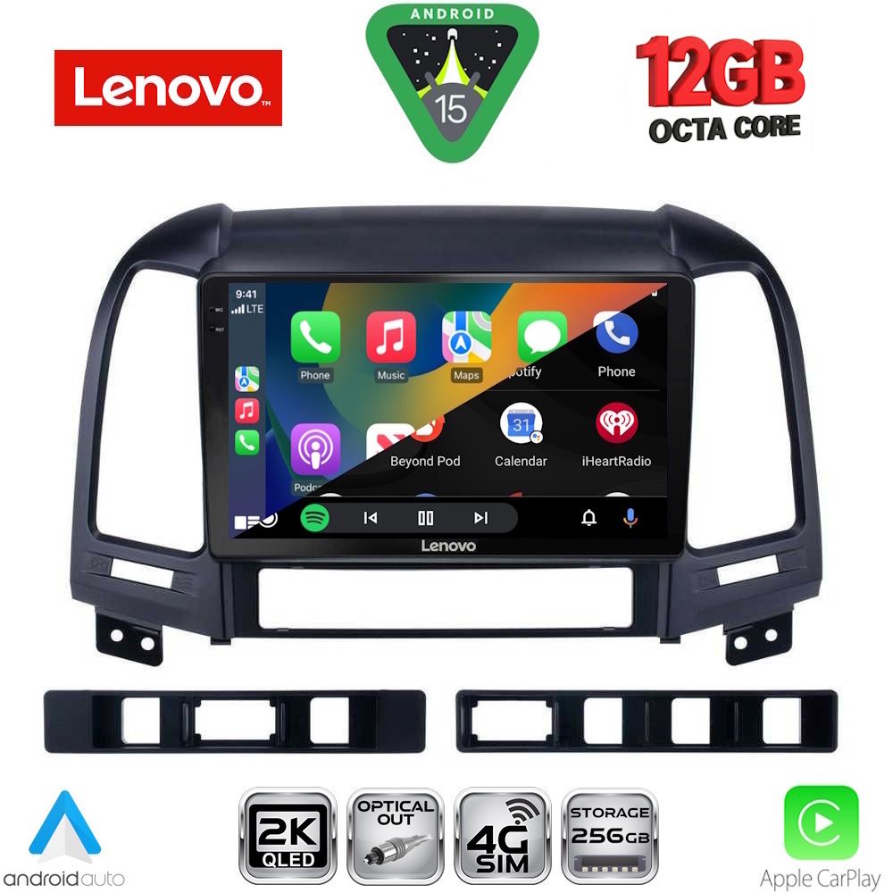 LENOVO SSZ 12239_CPA (9inc) MULTIMEDIA TABLET for HYUNDAI SANTA FE mod. 2005-2013 LENOVO SSZ 12239_CPA (9inc) MULTIMEDIA TABLET for HYUNDAI SANTA FE mod. 2005-2013