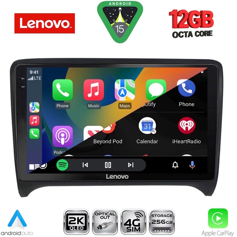 LENOVO SSZ 12009_CPA (9inc) MULTIMEDIA TABLET for AUDI TT mod. 2007-2015 LENOVO SSZ 12009_CPA (9inc) MULTIMEDIA TABLET for AUDI TT mod. 2007-2015