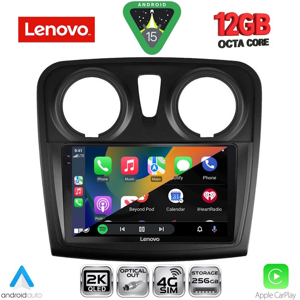 LENOVO SSZ 12108_CPA (9inc) MULTIMEDIA TABLET for DACIA LOGAN – SANDERO mod. 2012-2019 LENOVO SSZ 12108_CPA (9inc) MULTIMEDIA TABLET for DACIA LOGAN – SANDERO mod. 2012-2019
