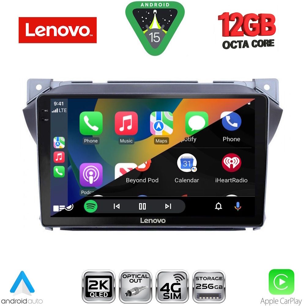 LENOVO SSZ 12670_CPA (9inc) MULTIMEDIA TABLET for SUZUKI ALTO - NISSAN PIXO mod. 2009-2014 LENOVO SSZ 12670_CPA (9inc) MULTIMEDIA TABLET for SUZUKI ALTO - NISSAN PIXO mod. 2009-2014