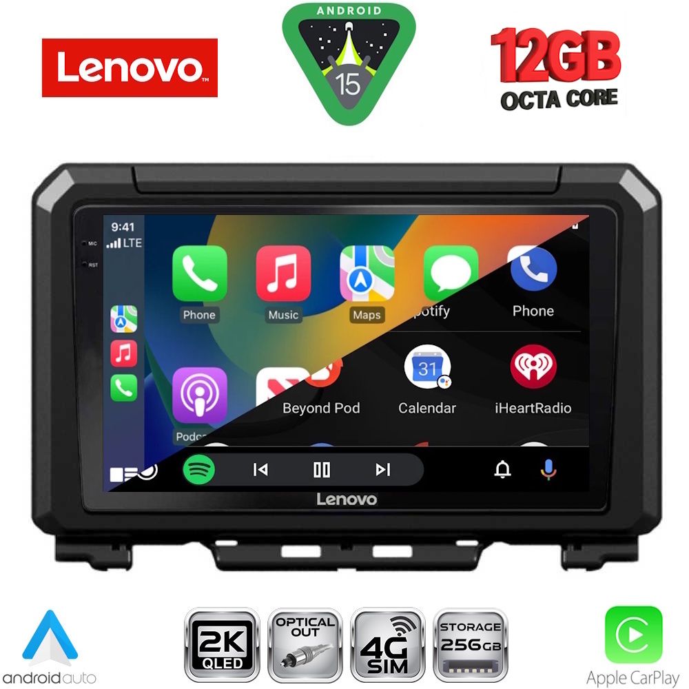 LENOVO SSZ 12679_CPA (9inc) MULTIMEDIA TABLET for SUZUKI JIMNY mod. 2017-2026 LENOVO SSZ 12679_CPA (9inc) MULTIMEDIA TABLET for SUZUKI JIMNY mod. 2017-2026