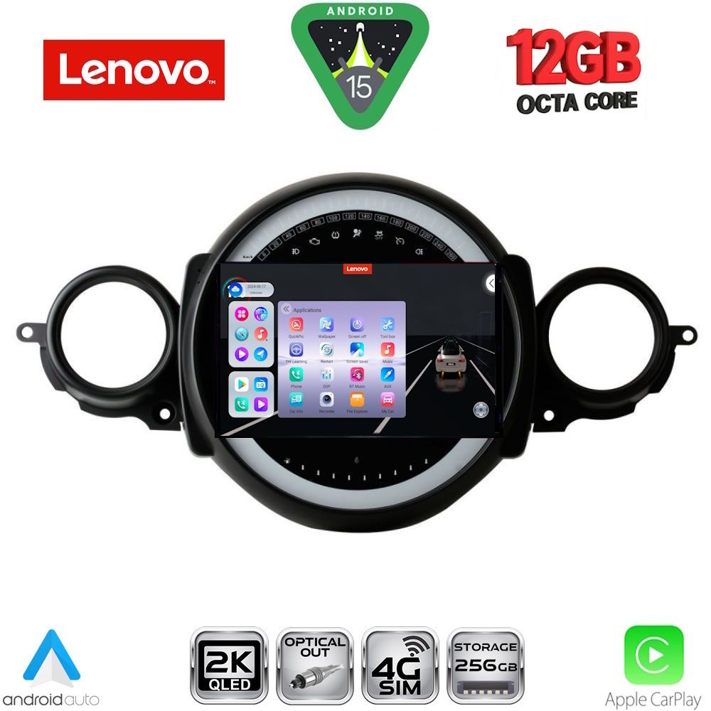 LENOVO SSZ 12064_CPA (9inc) MULTIMEDIA TABLET for MINI COOPER (R56-R57) mod. 2006-2014 - CLUBMAN (R55) mod. 2007-2014 LENOVO SSZ 12064_CPA (9inc) MULTIMEDIA TABLET for MINI COOPER (R56-R57) mod. 2006-2014 - CLUBMAN (R55) mod. 2007-2014