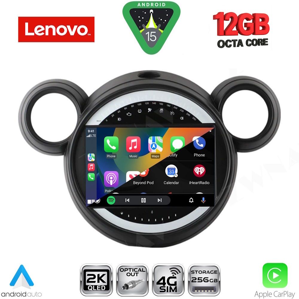 LENOVO SSZ 12065_CPA (9inc) MULTIMEDIA TABLET for MINI COUNTRYMAN (R60) mod. 2010-2016 - PACEMAN (R61) mod. 2013-2016 LENOVO SSZ 12065_CPA (9inc) MULTIMEDIA TABLET for MINI COUNTRYMAN (R60) mod. 2010-2016 - PACEMAN (R61) mod. 2013-2016