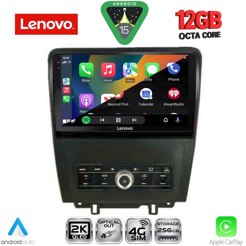 LENOVO SSZ 12165_CPA (9inc) MULTIMEDIA TABLET for FORD MUSTANG mod. 2010-2015 LENOVO SSZ 12165_CPA (9inc) MULTIMEDIA TABLET for FORD MUSTANG mod. 2010-2015