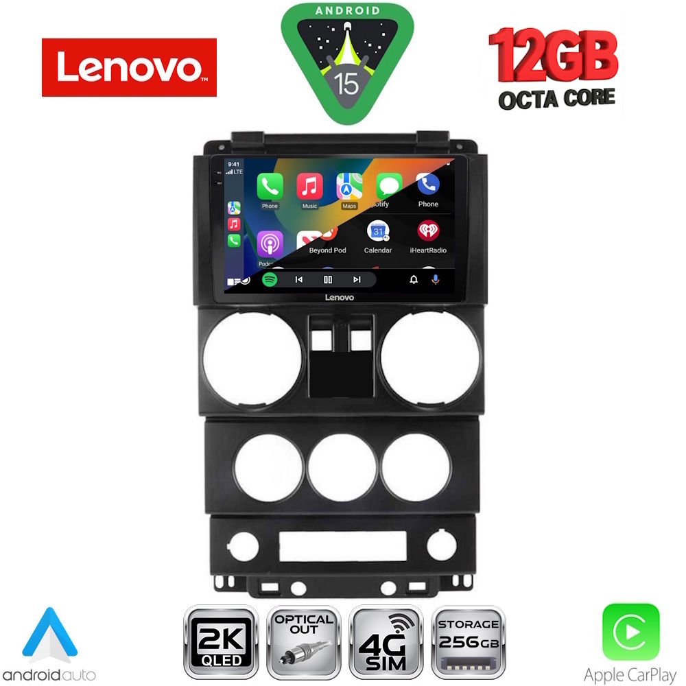 LENOVO SSZ 12293_CPA (9inc) MULTIMEDIA TABLET for JEEP WRANGLER mod. 2006-2011 LENOVO SSZ 12293_CPA (9inc) MULTIMEDIA TABLET for JEEP WRANGLER mod. 2006-2011
