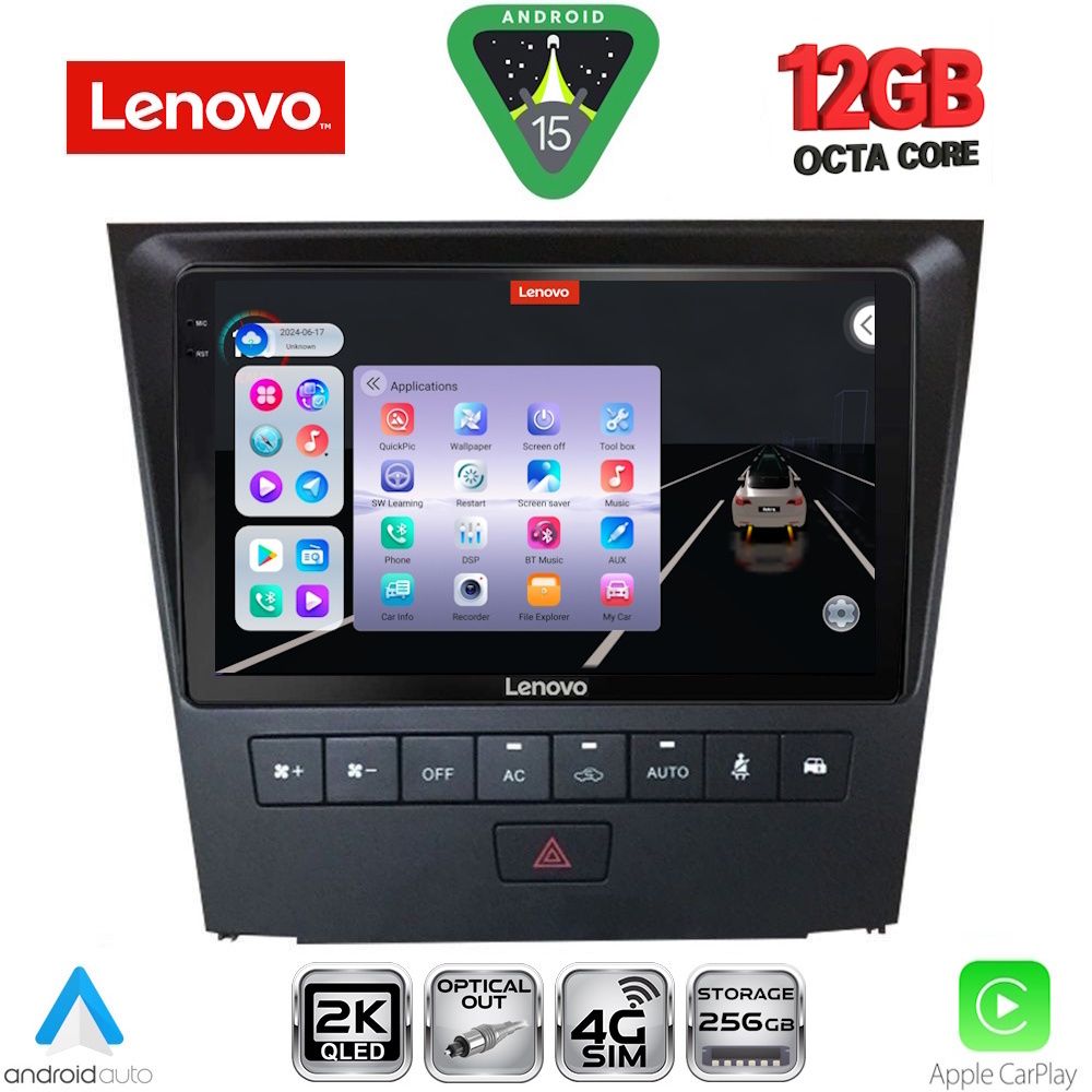 LENOVO SSZ 12341_CPA (9inc) MULTIMEDIA TABLET for LEXUS GS mod. 2004-2011 LENOVO SSZ 12341_CPA (9inc) MULTIMEDIA TABLET for LEXUS GS mod. 2004-2011