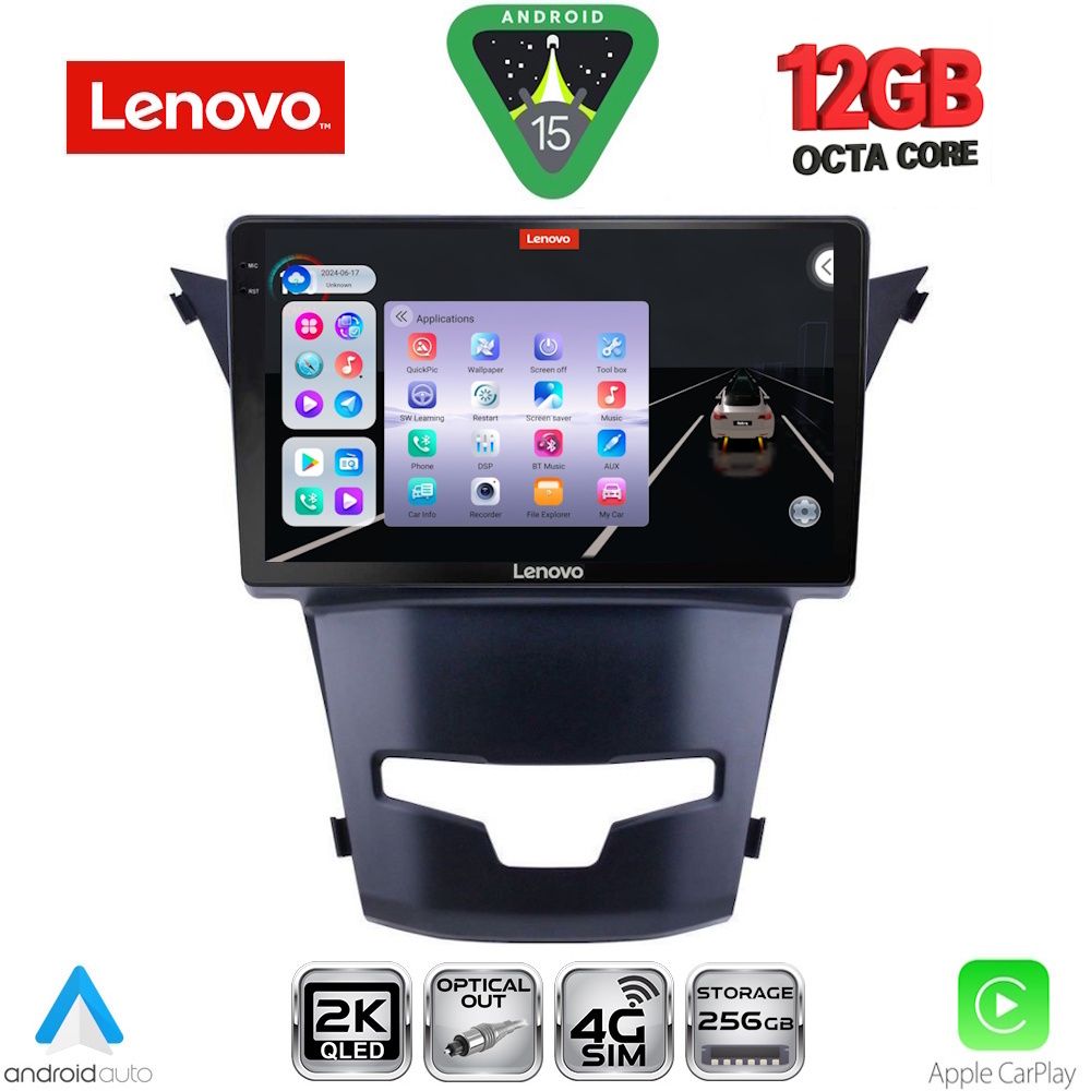 LENOVO SSZ 12653_CPA (9inc) MULTIMEDIA TABLET for SSANGYONG KORANDO mod. 2014-2019 LENOVO SSZ 12653_CPA (9inc) MULTIMEDIA TABLET for SSANGYONG KORANDO mod. 2014-2019
