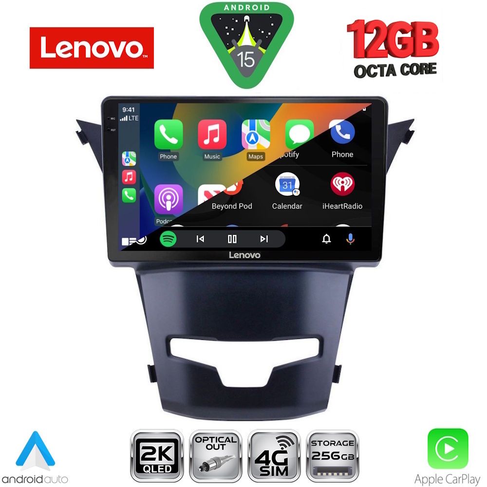 LENOVO SSZ 12653_CPA (9inc) MULTIMEDIA TABLET for SSANGYONG KORANDO mod. 2014-2019 LENOVO SSZ 12653_CPA (9inc) MULTIMEDIA TABLET for SSANGYONG KORANDO mod. 2014-2019