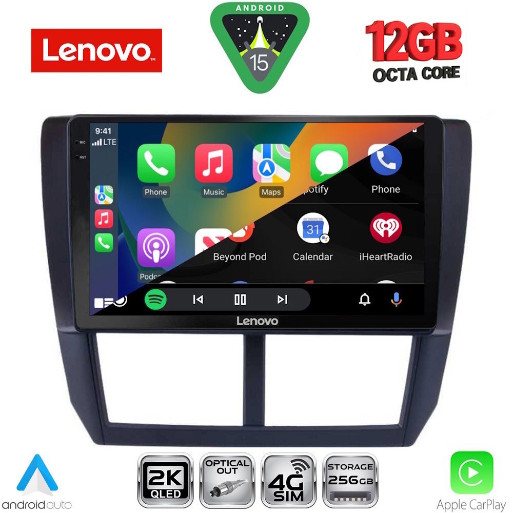 LENOVO SSZ 12662_CPA (9inc) MULTIMEDIA TABLET for SUBARU FORESTER - IMPREZA - XV mod. 2008-2013 LENOVO SSZ 12662_CPA (9inc) MULTIMEDIA TABLET for SUBARU FORESTER - IMPREZA - XV mod. 2008-2013
