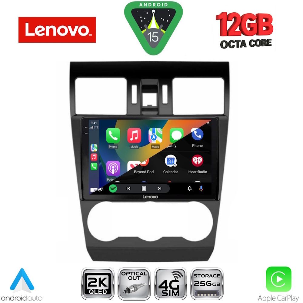 LENOVO SSZ 12663_CPA (9inc) MULTIMEDIA TABLET for SUBARU FORESTER - IMPREZA - XV mod. 2013-2019 LENOVO SSZ 12663_CPA (9inc) MULTIMEDIA TABLET for SUBARU FORESTER - IMPREZA - XV mod. 2013-2019