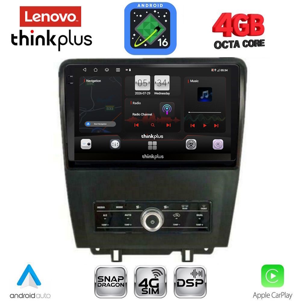 LENOVO LTG 7165_CPA (9inc) MULTIMEDIA TABLET for FORD MUSTANG mod. 2010-2015 LENOVO LTG 7165_CPA (9inc) MULTIMEDIA TABLET for FORD MUSTANG mod. 2010-2015