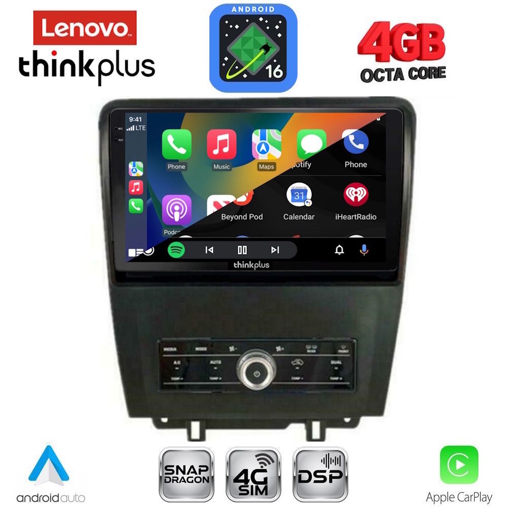 LENOVO LTG 7165_CPA (9inc) MULTIMEDIA TABLET for FORD MUSTANG mod. 2010-2015 LENOVO LTG 7165_CPA (9inc) MULTIMEDIA TABLET for FORD MUSTANG mod. 2010-2015