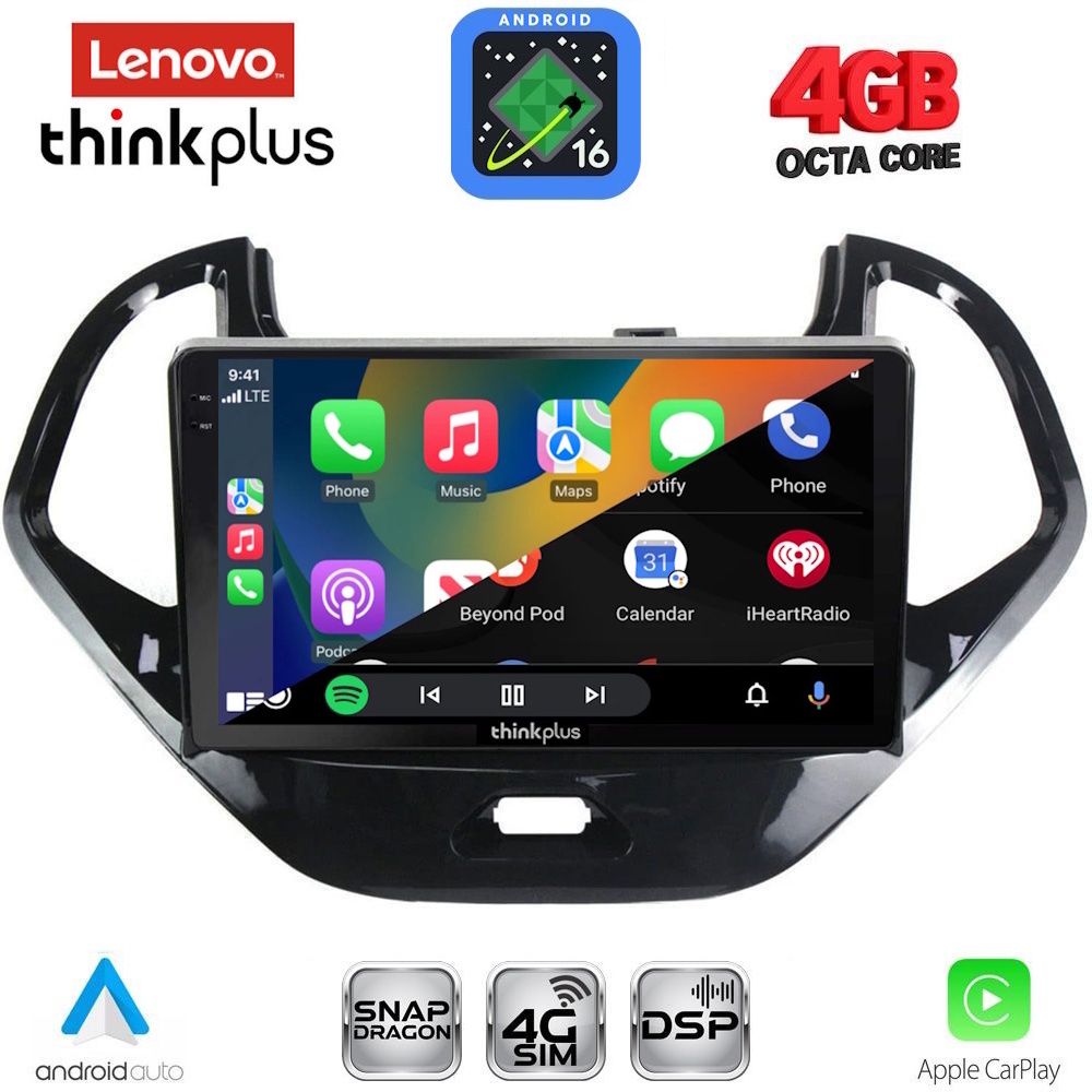 LENOVO LTG 7167SH_CPA (9inc) MULTIMEDIA TABLET for FORD KA mod. 2017-2024 LENOVO LTG 7167SH_CPA (9inc) MULTIMEDIA TABLET for FORD KA mod. 2017-2024